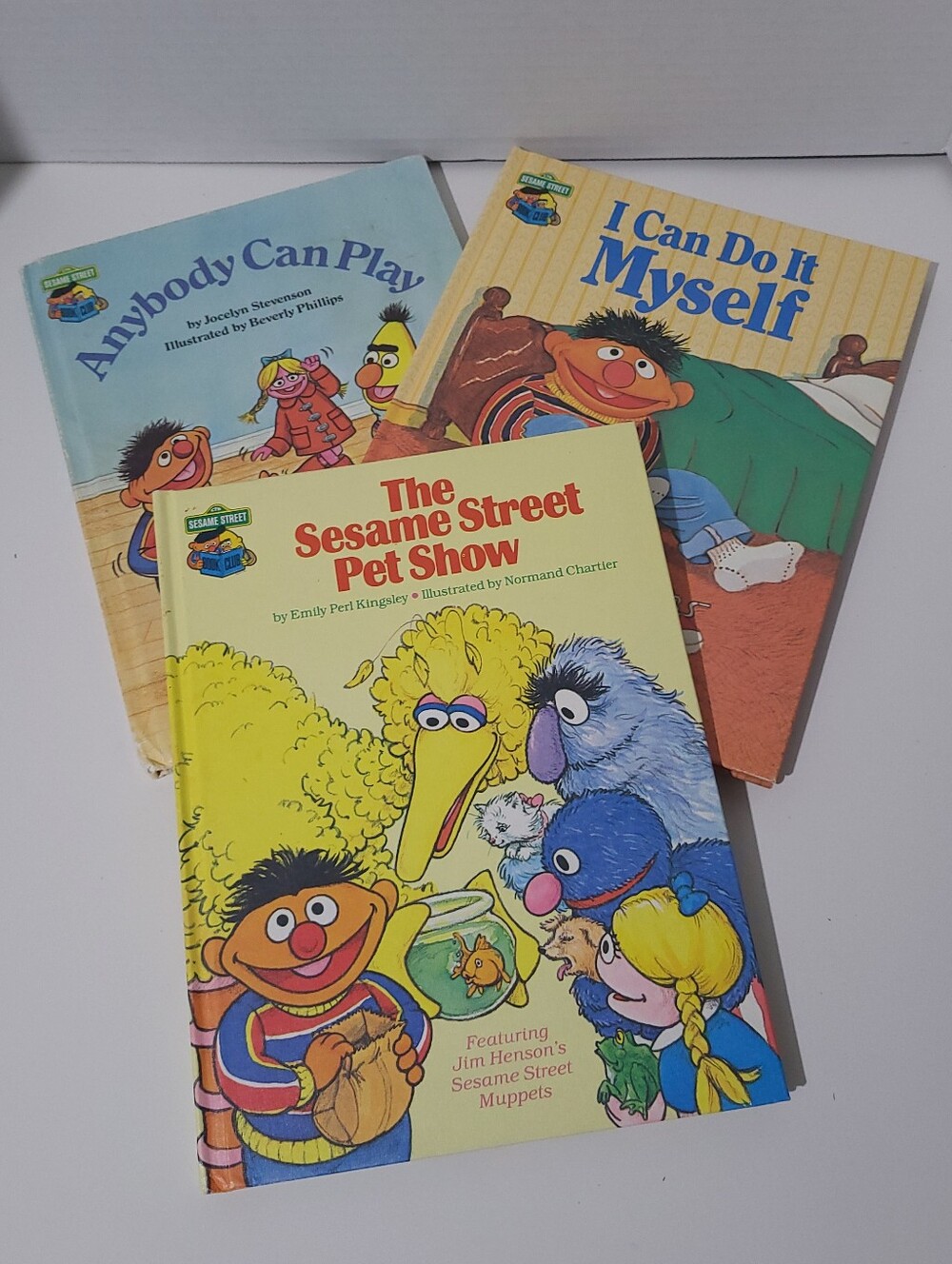 Vintage 1980 Sesame Street Books Set of 3